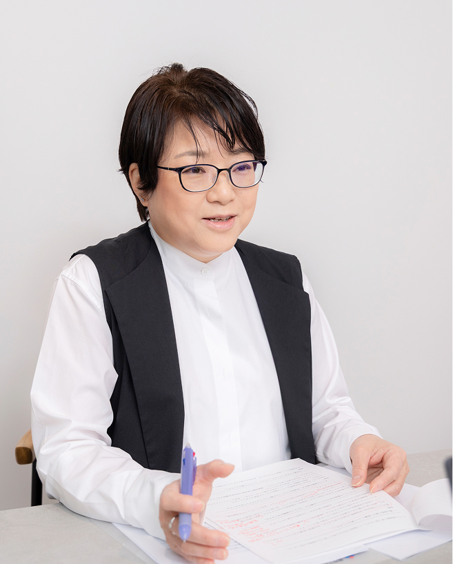 金巻とも子氏インタビュー風景