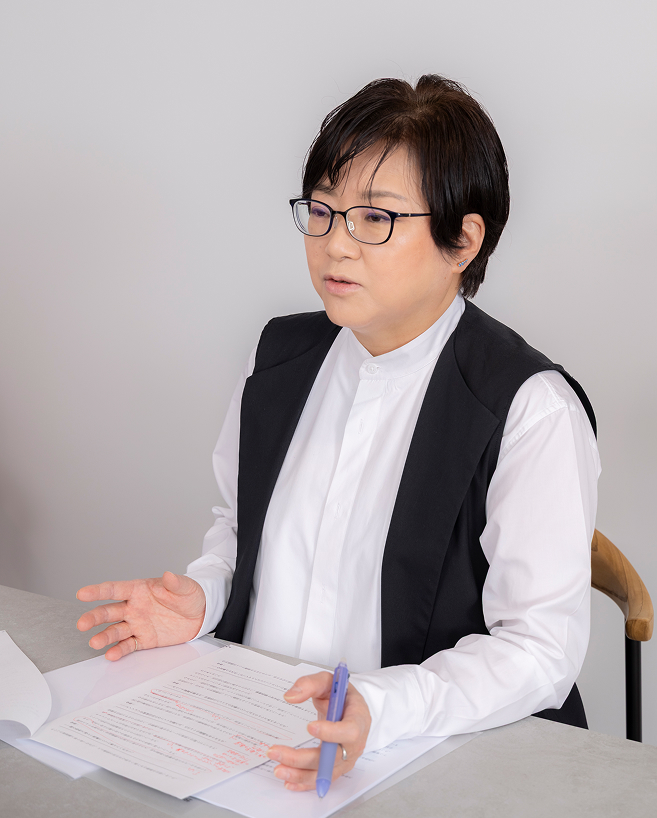 金巻とも子氏インタビュー風景